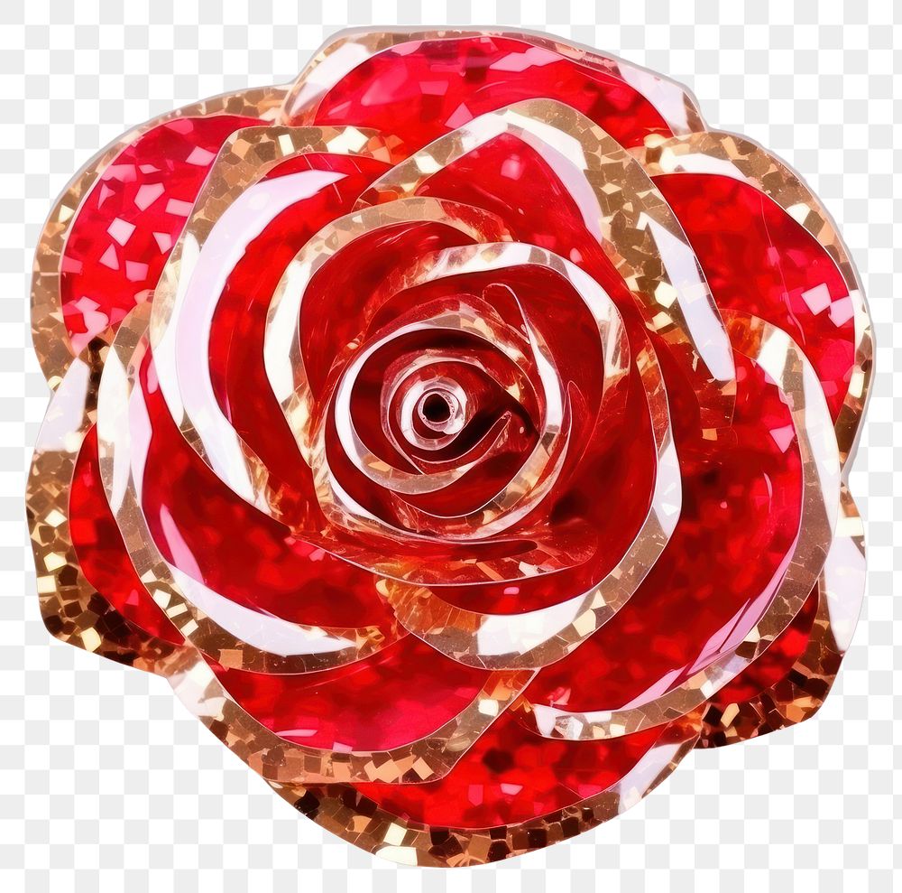 PNG  Red rose jewelry brooch shape. AI generated Image by rawpixel.