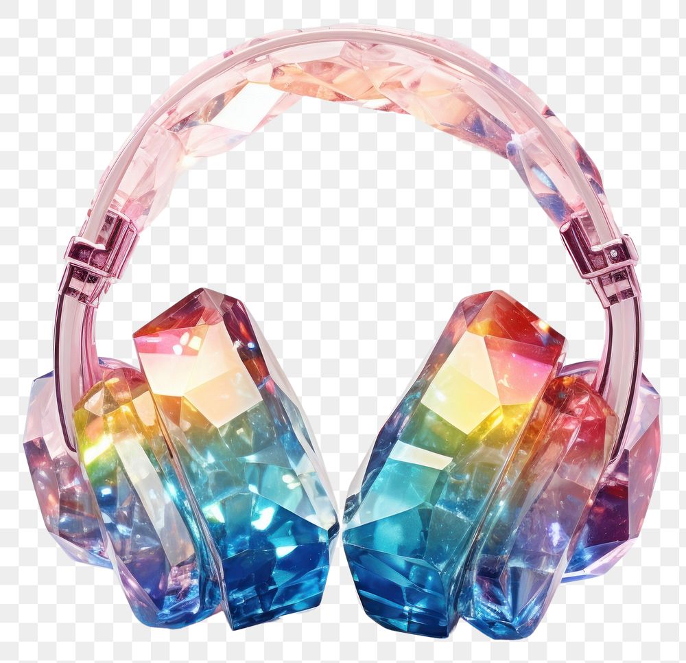 PNG Jewelry crystal electronics headphones.