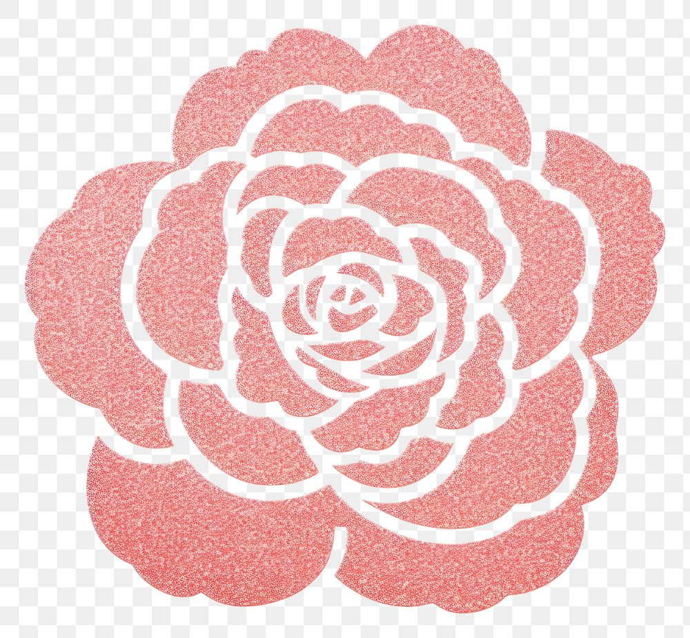 PNG Rose pattern flower plant.