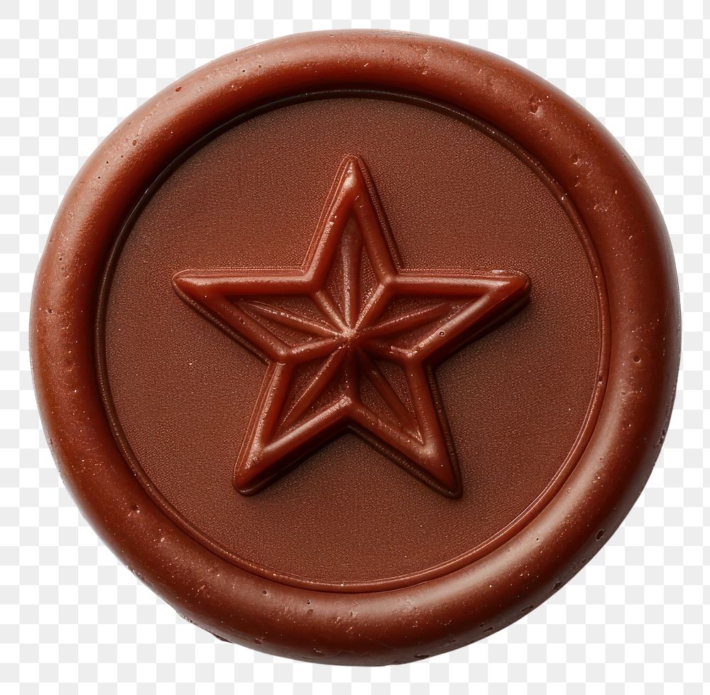 PNG Star icon vintage chocolate dessert food.