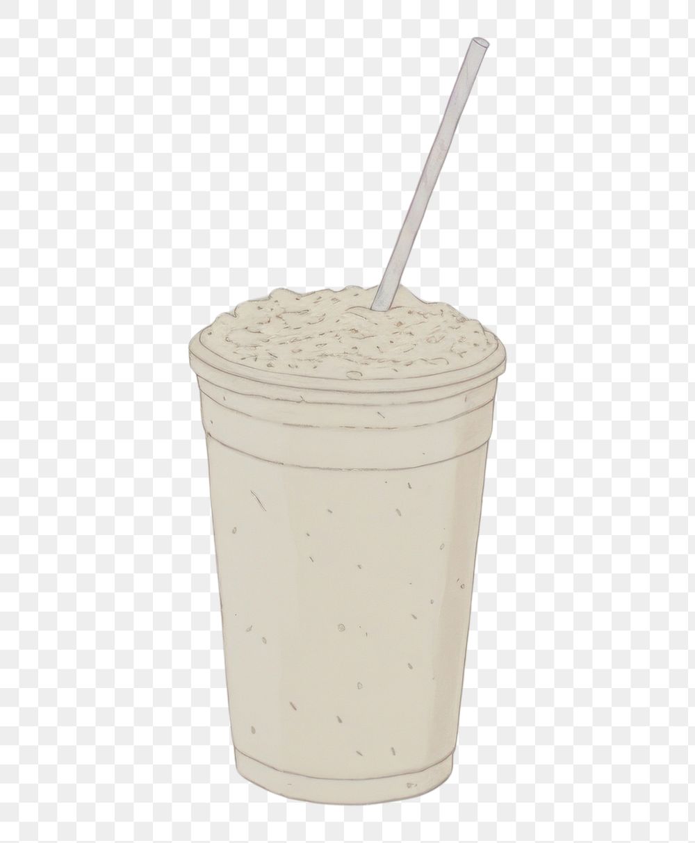 PNG Milkshake drink refreshment disposable.