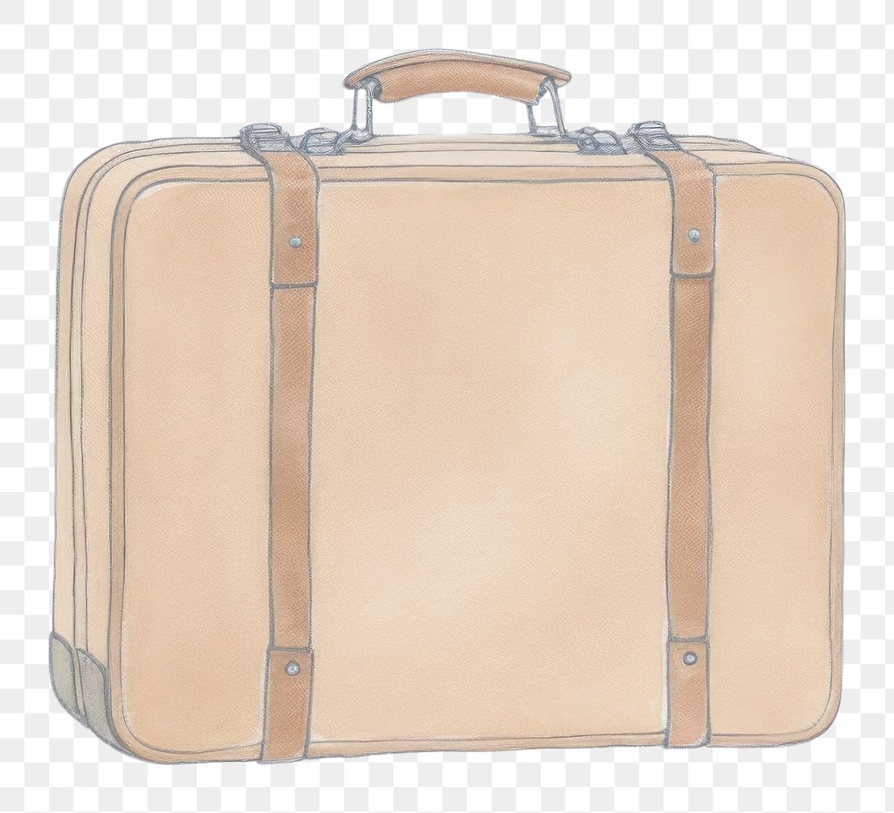 PNG  Luggage suitcase handbag white background.