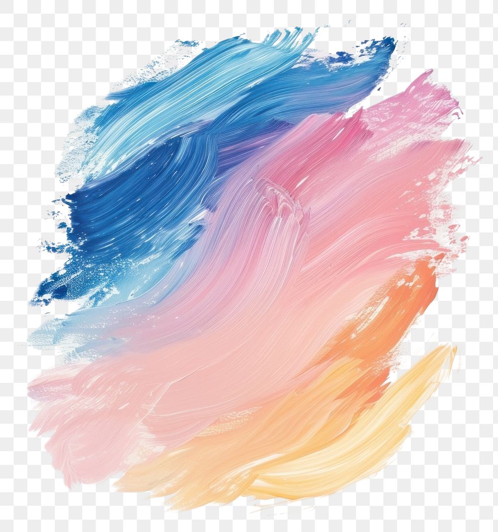 PNG Pastel brush stroke backgrounds painting white background.