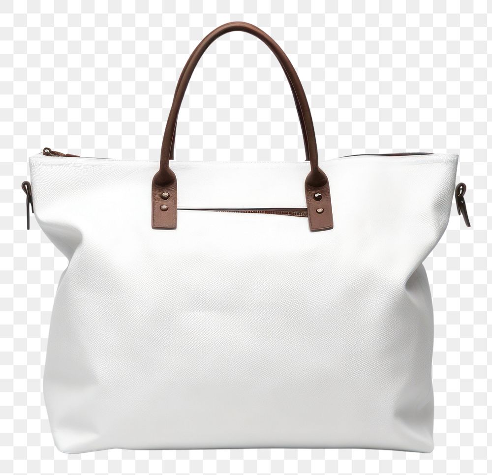 PNG Bag handbag purse white.
