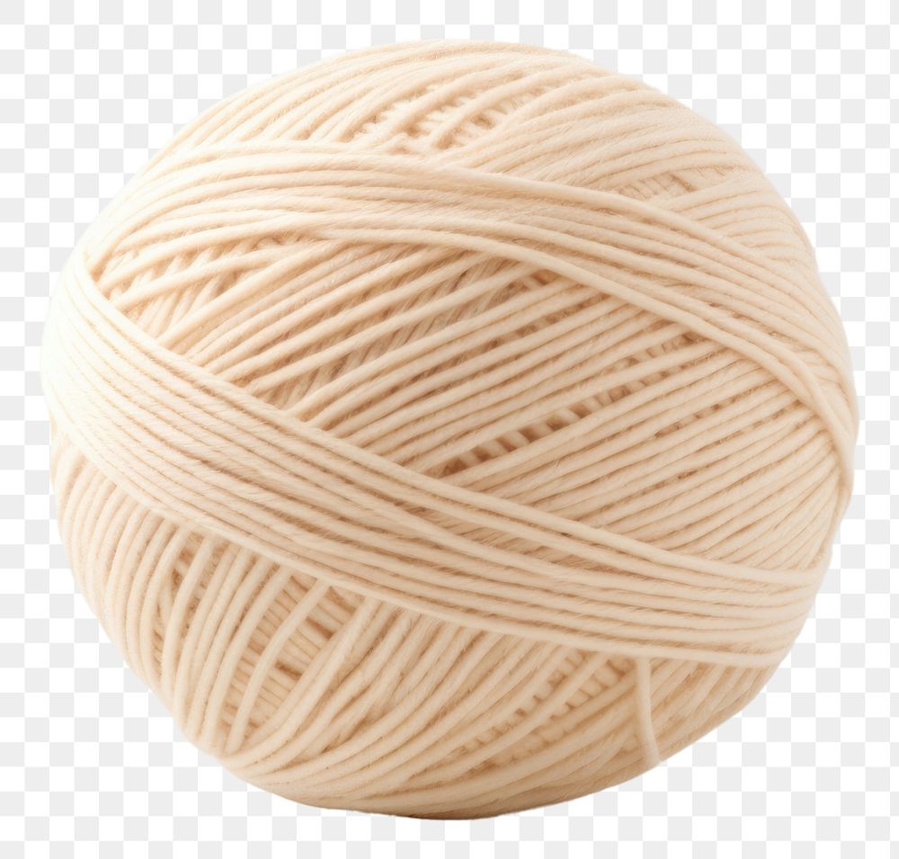 PNG Ball of yarn craft white wool.