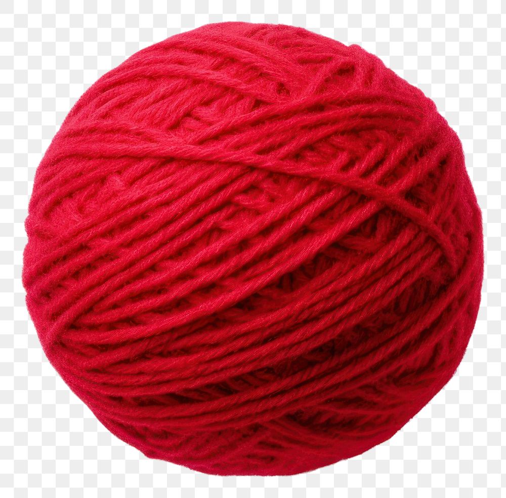 PNG Ball of yarn craft wool white background.