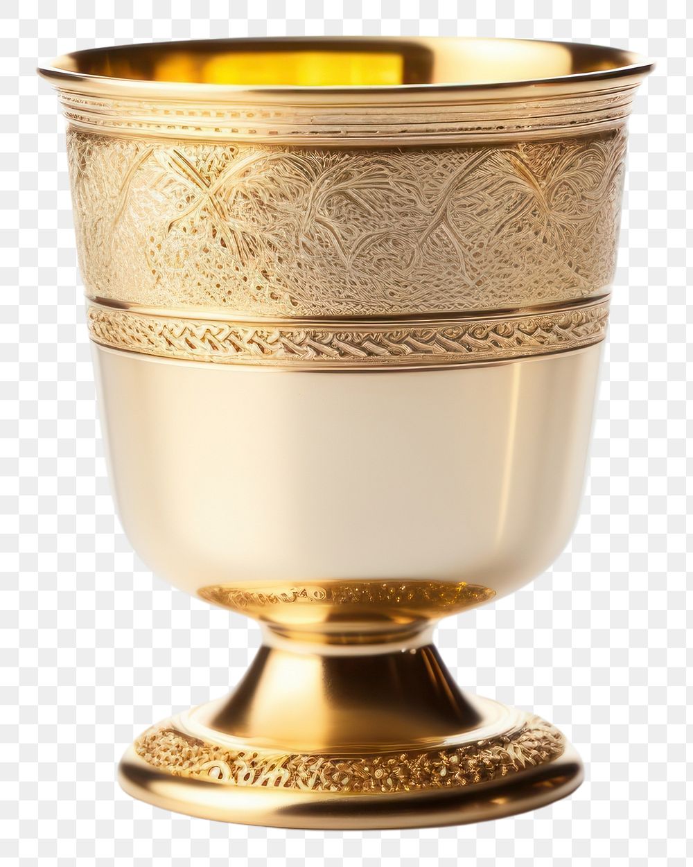 PNG Hanukkah golden cup glass white background refreshment.