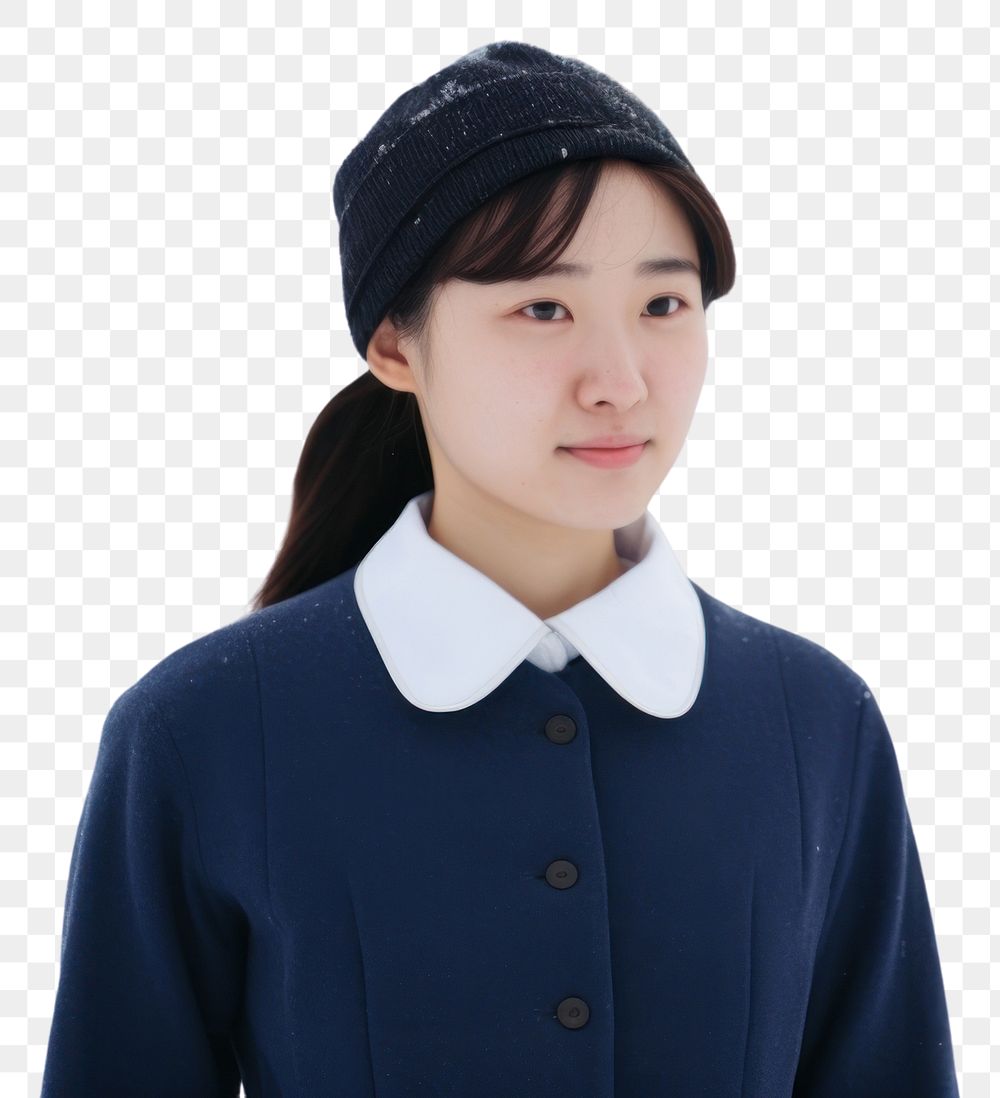 PNG Korean portrait adult photo.