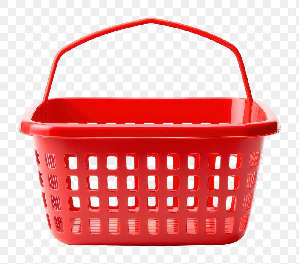 PNG Shopping basket white background container plastic.