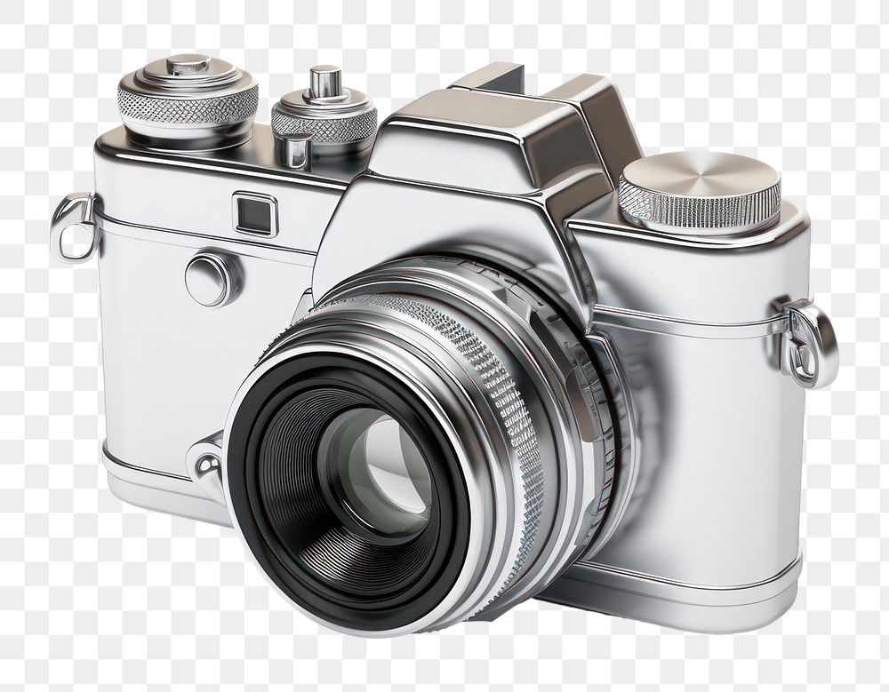 PNG Camera icon chrome material white background photographing electronics.