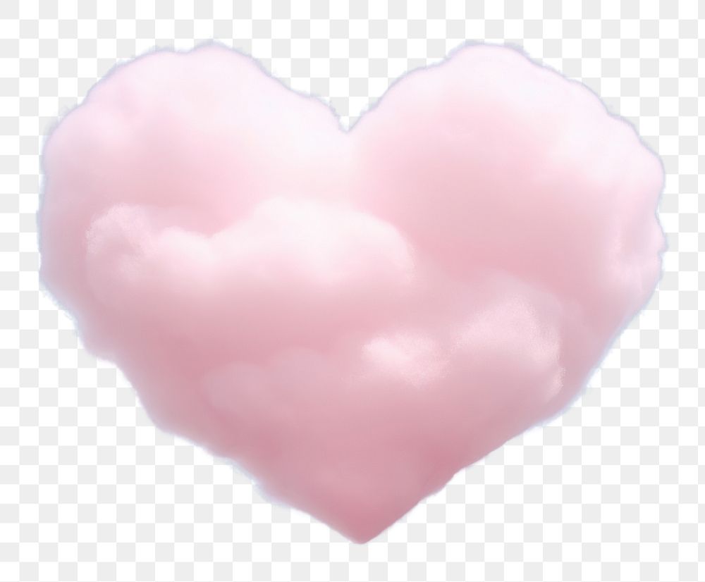 PNG  White clouds with pink sky heart shaped backgrounds tranquility atmosphere.