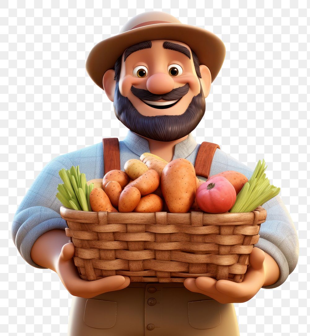 PNG Farm basket vegetable holding.