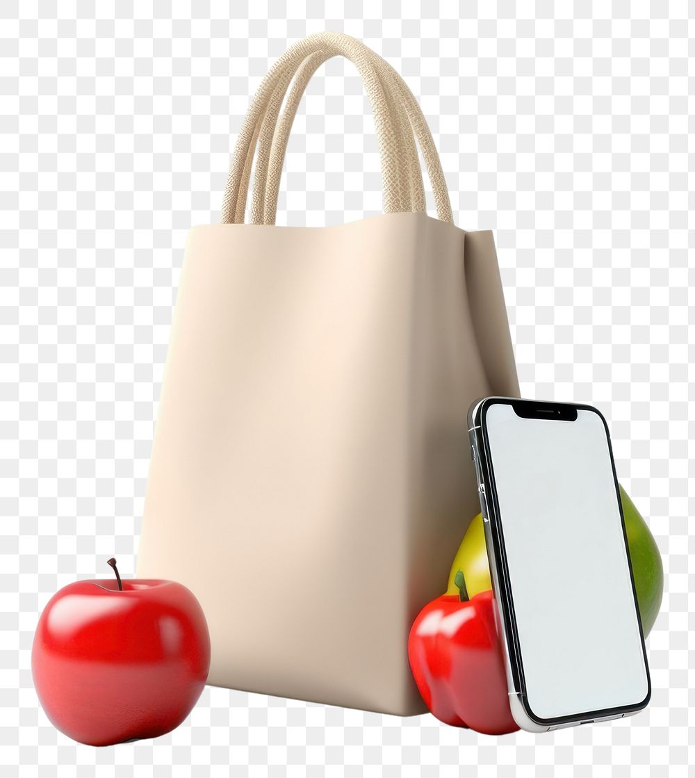 PNG Food bag handbag apple.