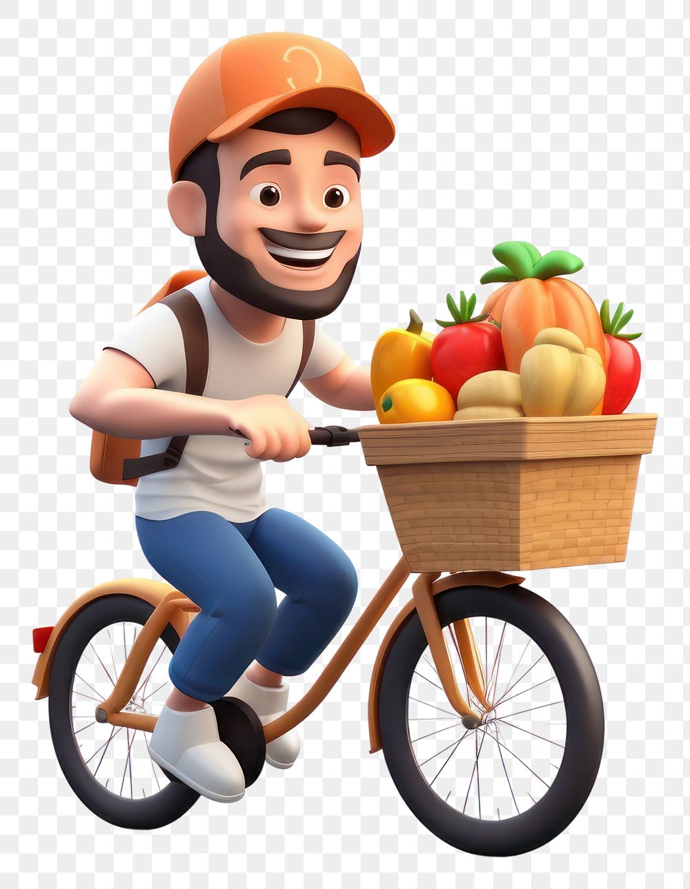 PNG Food delivery bicycle vehicle cycling.