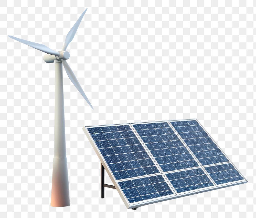 PNG Solar turbine machine wind.