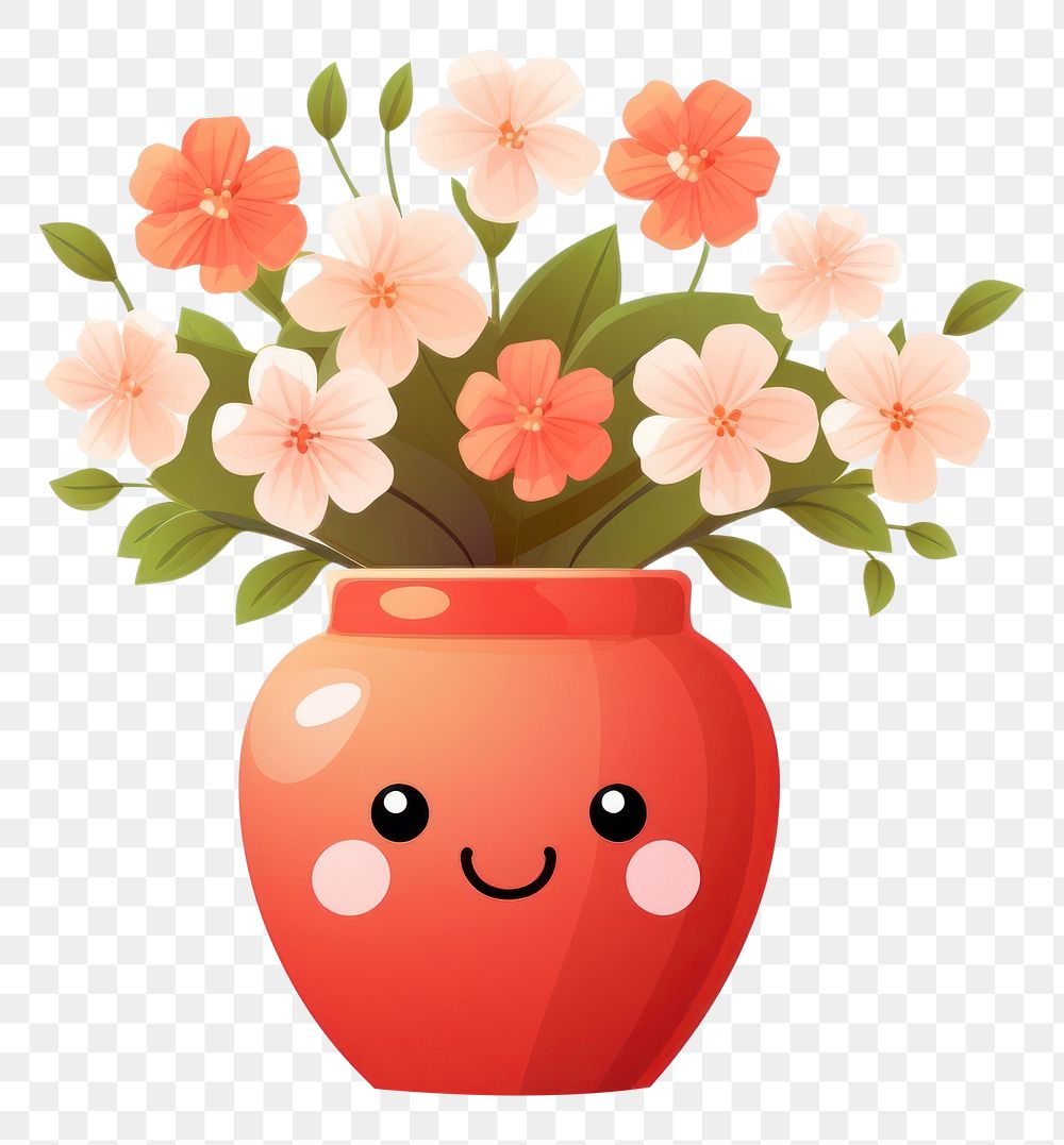 PNG  Walking flower vase plant anthropomorphic decoration. AI generated Image by rawpixel.