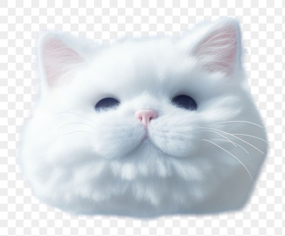 PNG  Cat shaped as a cloud sky outdoors animal.