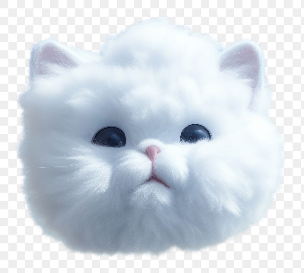 PNG  Cat shaped as a cloud sky outdoors mammal.