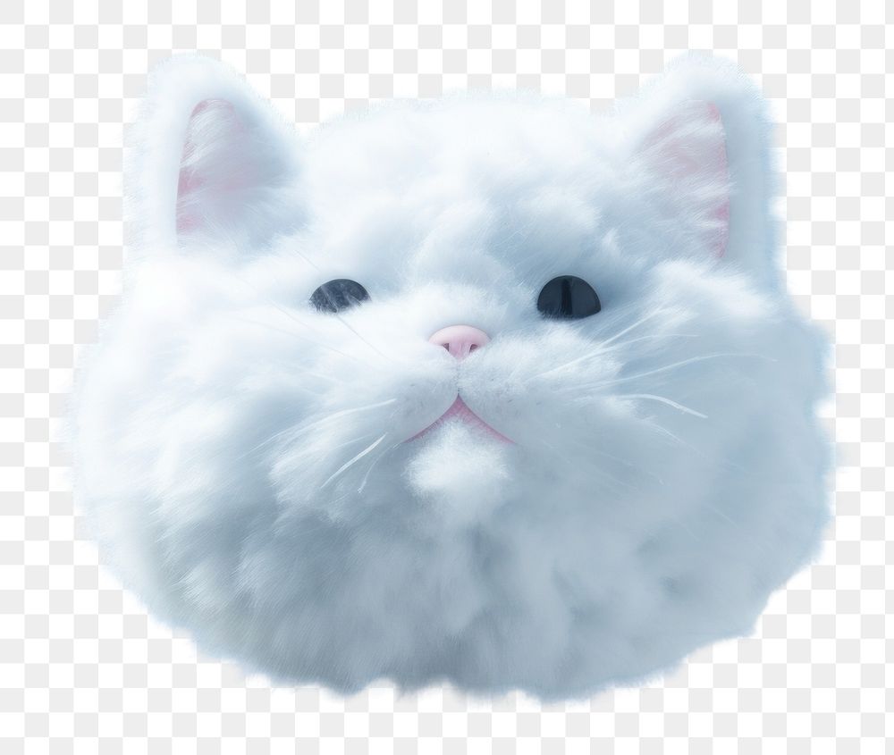 PNG  Cat shaped as a cloud sky outdoors mammal.