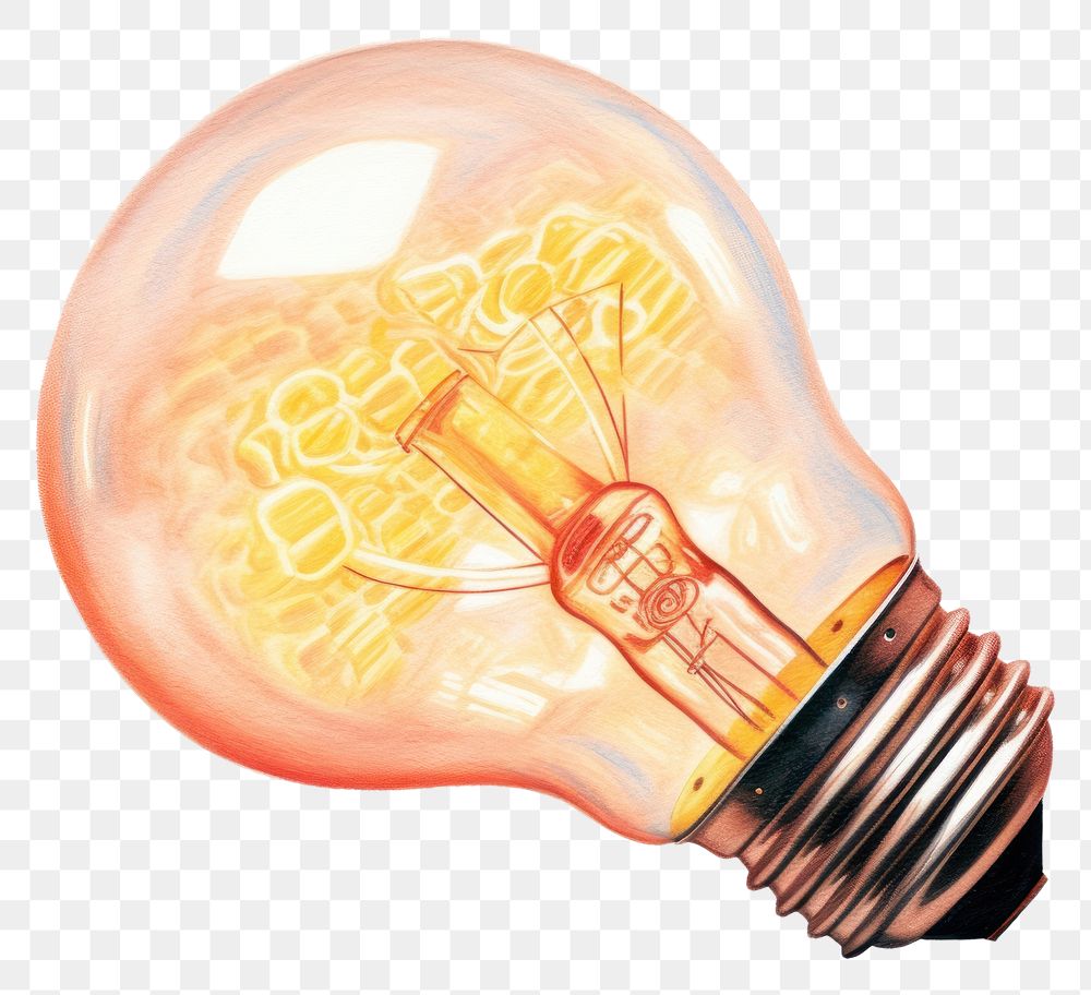 PNG Light bulb lightbulb white background electricity.