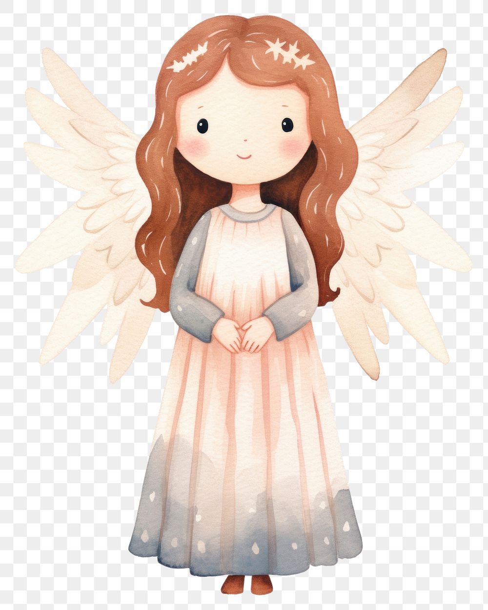 PNG Angel cute doll toy. AI generated Image by rawpixel.