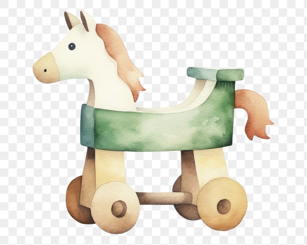 PNG Rocking horse toy animal mammal white background. AI generated Image by rawpixel.
