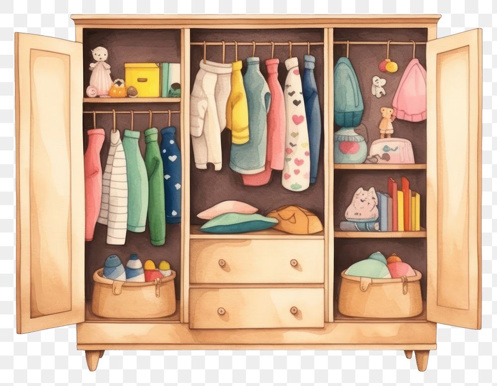 PNG Wardrobe furniture cupboard closet. AI generated Image by rawpixel.