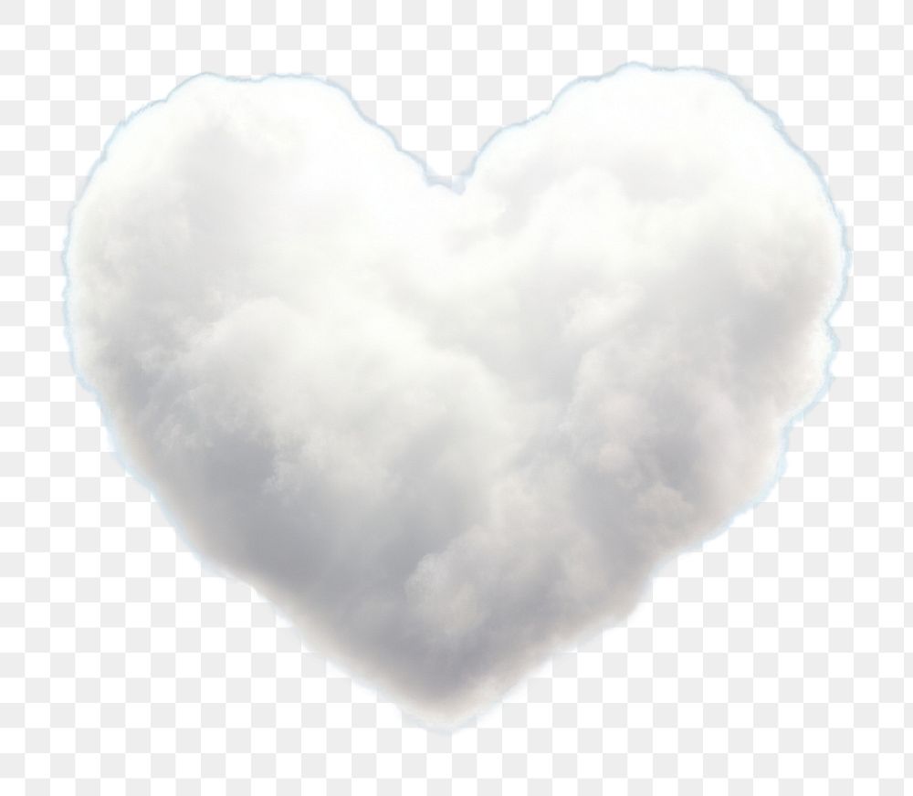PNG  Heart shaped as a cloud in the sky beach background outdoors nature tranquility.