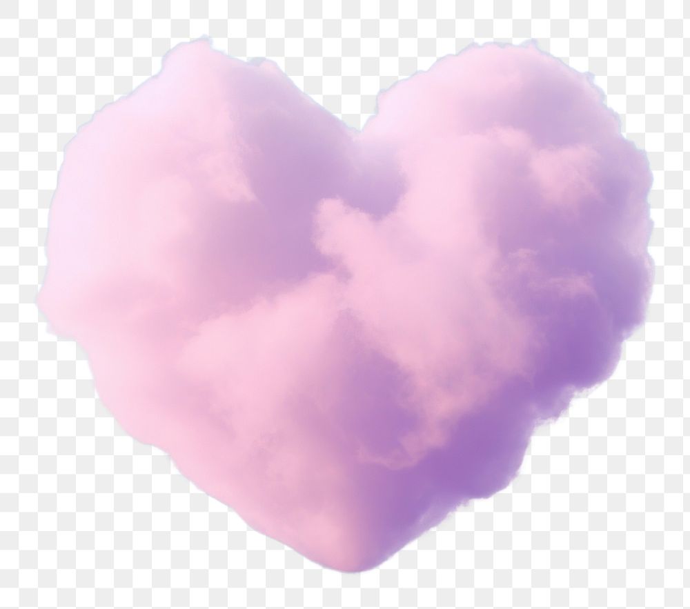 PNG  Heart shaped as a pink cloud pattern in the pink sky background outdoors nature tranquility.