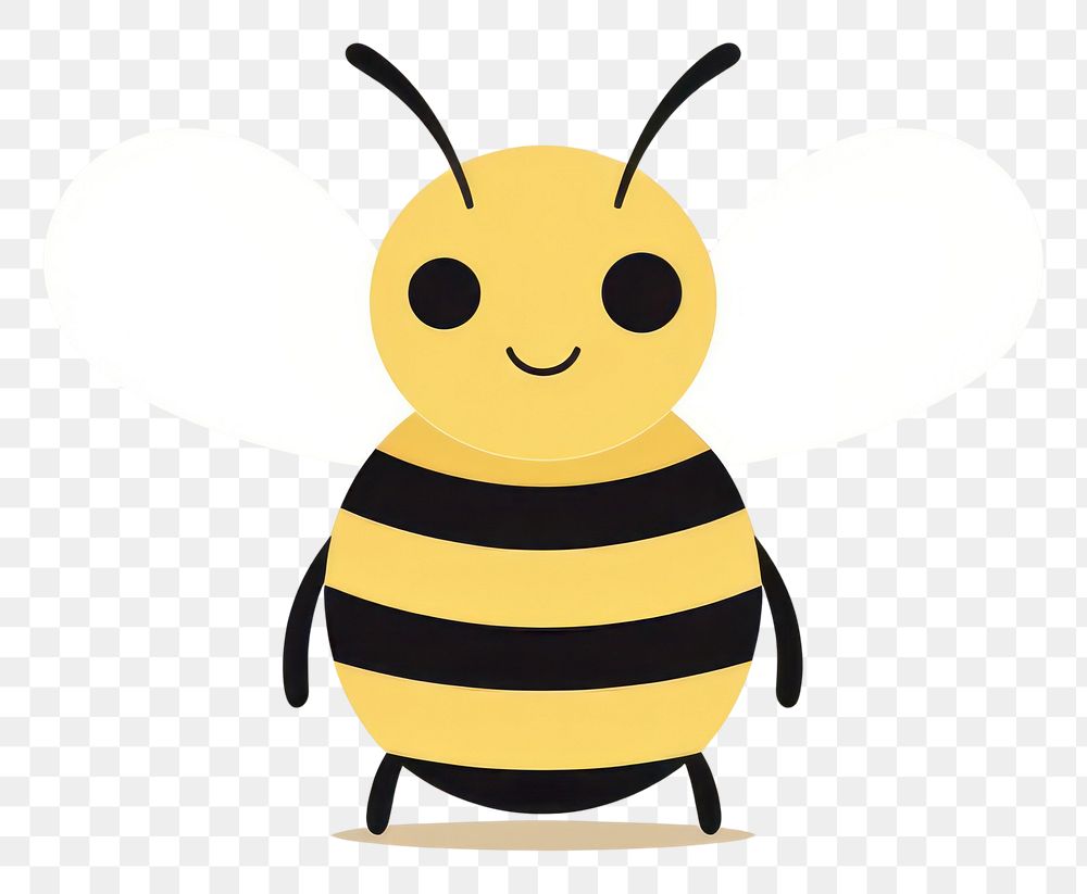 PNG  Bee cartoon animal insect. AI generated Image by rawpixel.
