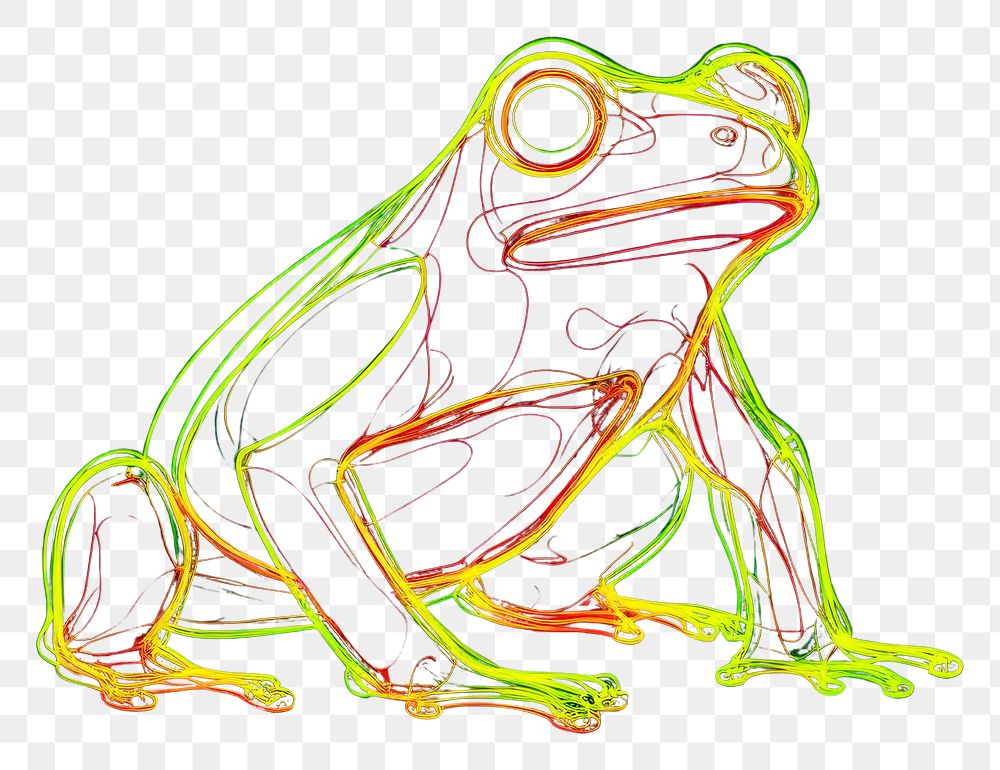 PNG Frog amphibian animal light. AI generated Image by rawpixel.