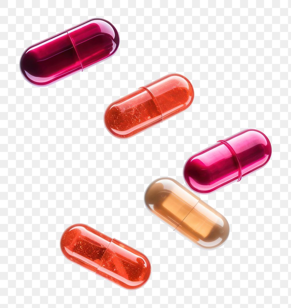 PNG  Capsules pill medication variation. AI generated Image by rawpixel.