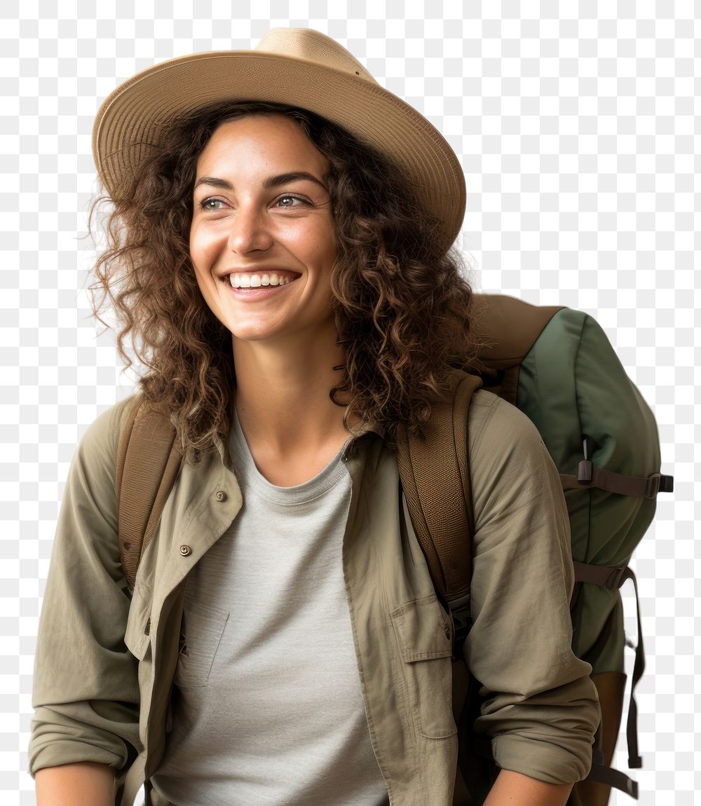 PNG Woman traveler laughing smiling smile.
