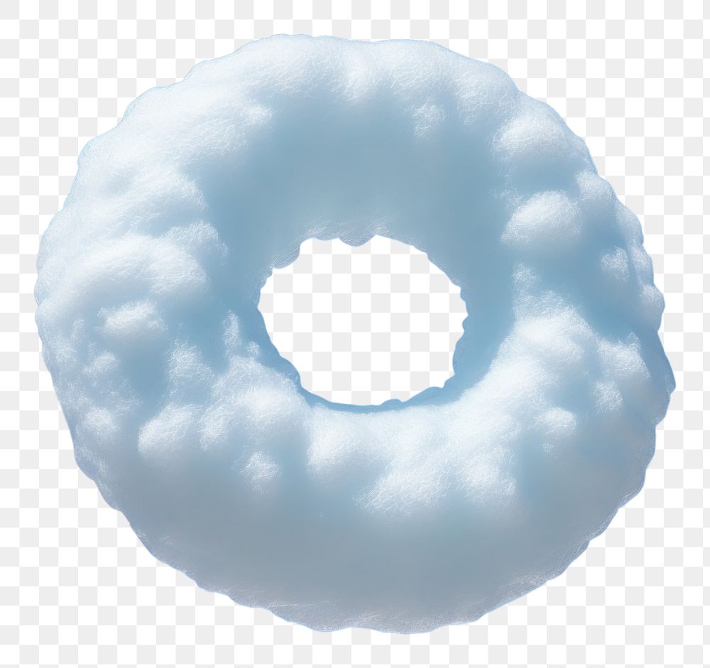 PNG  Cloud shaped like a donut sky outdoors nature.