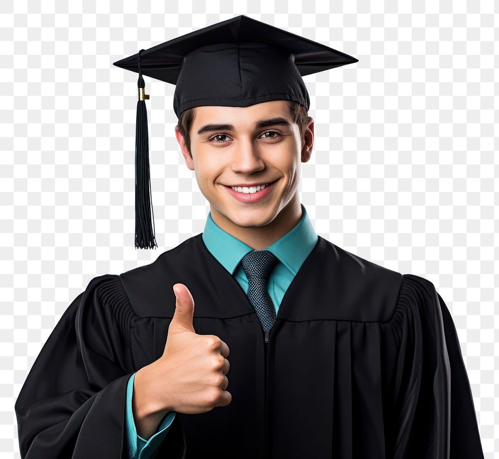 PNG  Young university graduate american woman graduation student finger. AI generated Image by rawpixel.