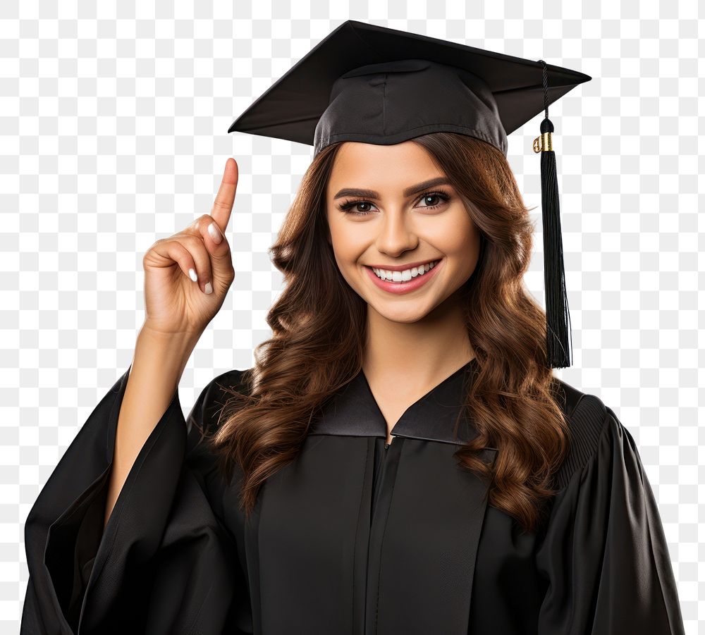 PNG  Young university graduate Argentinian woman graduation student adult. AI generated Image by rawpixel.