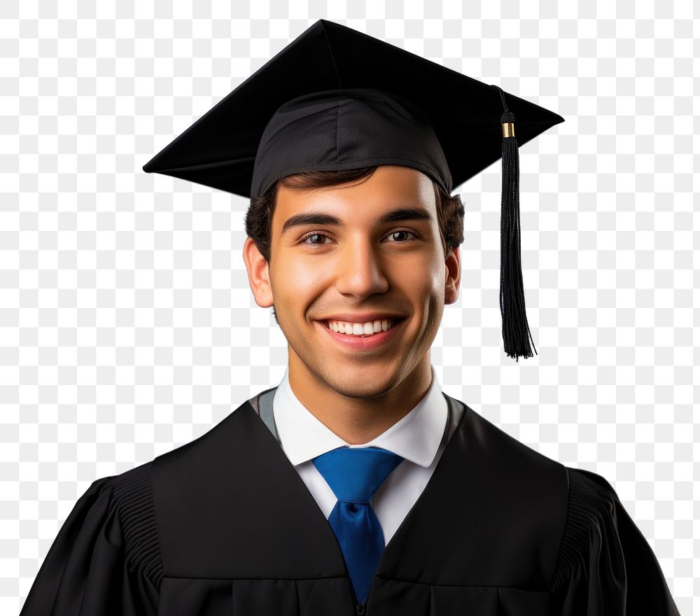 PNG  Young university graduate Argentinian woman graduation student smile. AI generated Image by rawpixel.