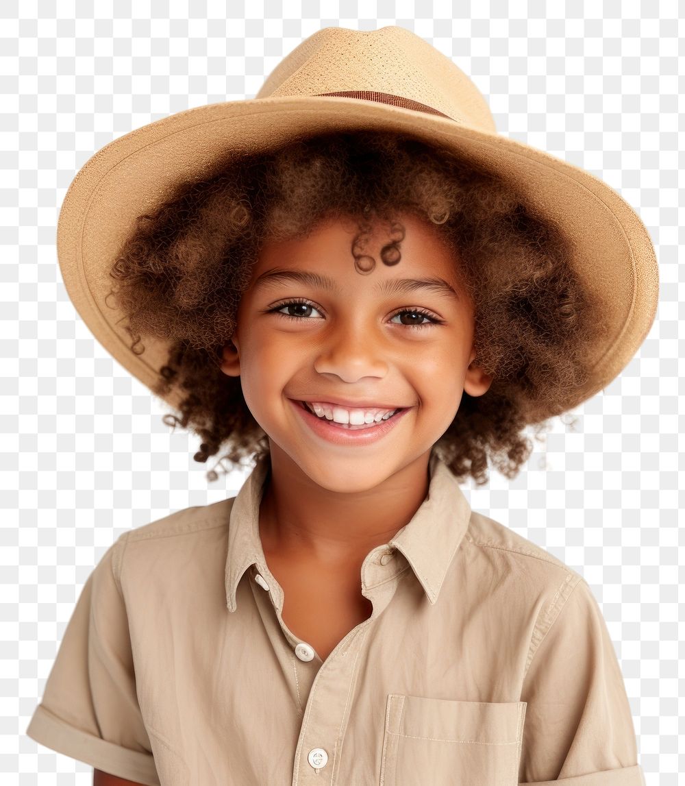 PNG  African-American kid traveler portrait smiling adult.