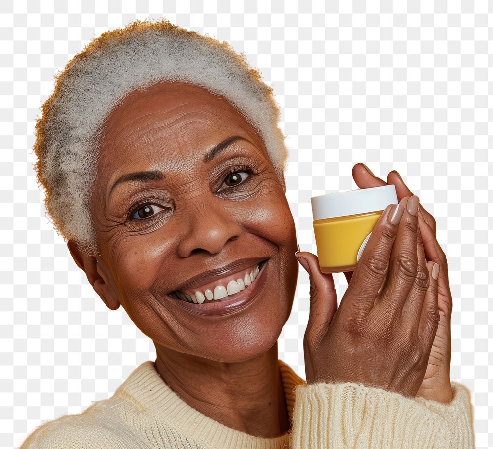 PNG African american woman holding adult smile.