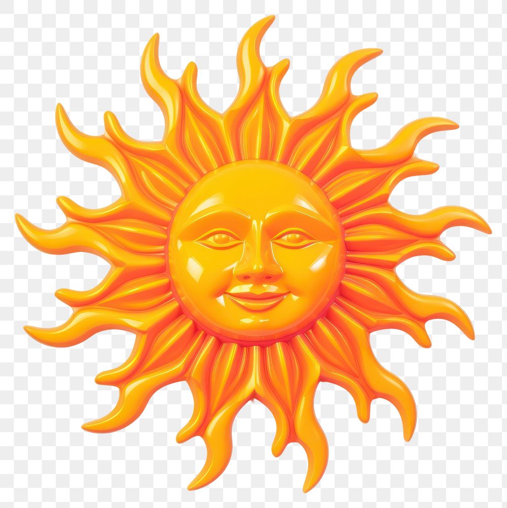 PNG  Sun white background representation creativity. AI generated Image by rawpixel.