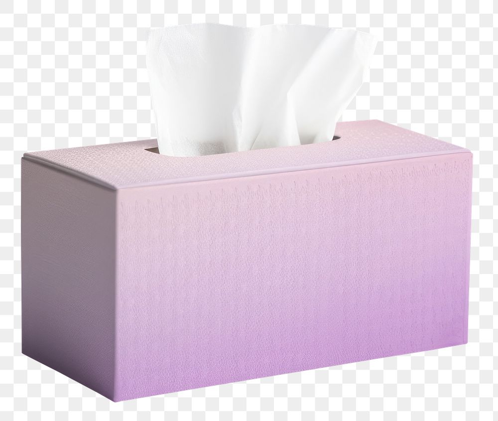 PNG purple gradient tissue box, transparent background