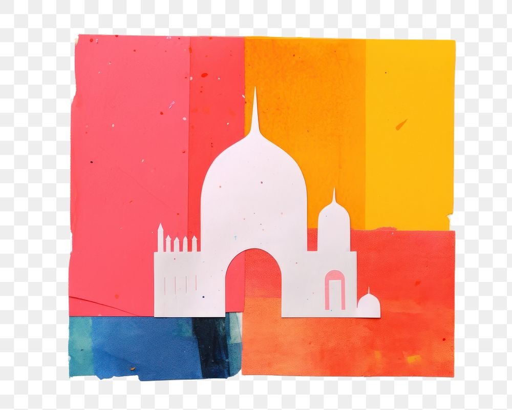 PNG Eid mubarak art painting architecture. AI generated Image by rawpixel.