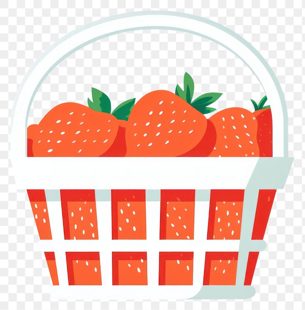PNG Fruit basket strawberry plant food.