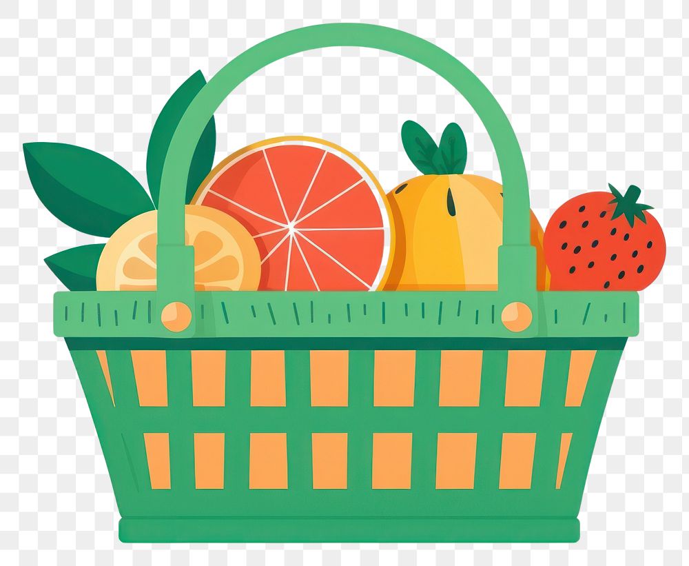 PNG Fruit basket plant food grapefruit.