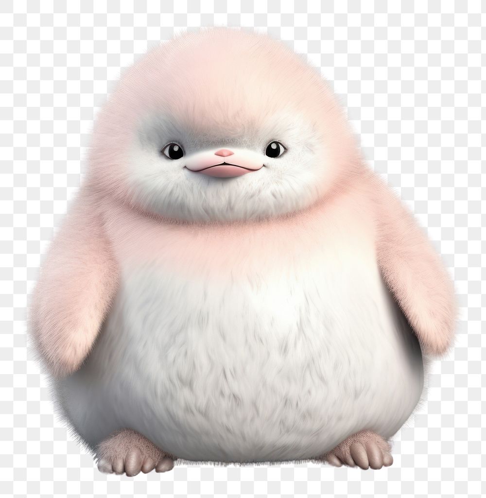 PNG  Chubby baby penguin animal rodent mammal.