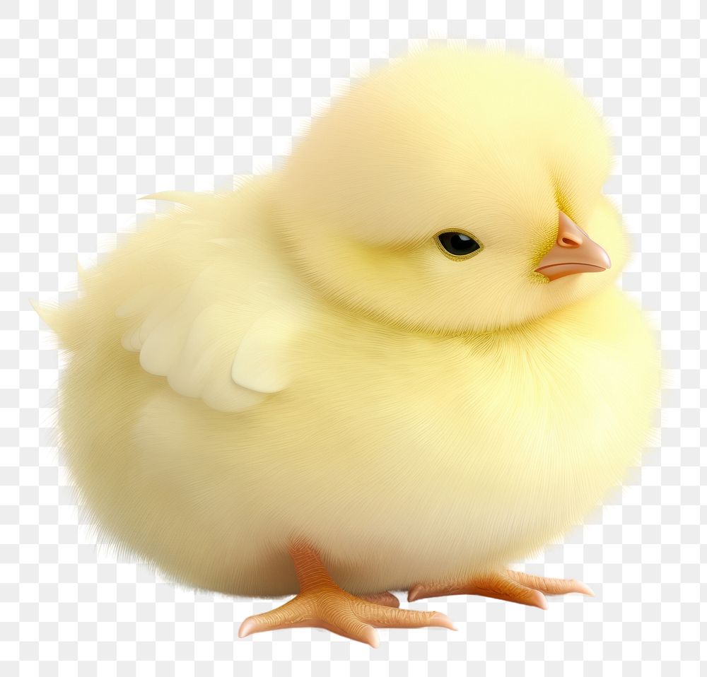 PNG  Chubby round baby chick animal poultry bird