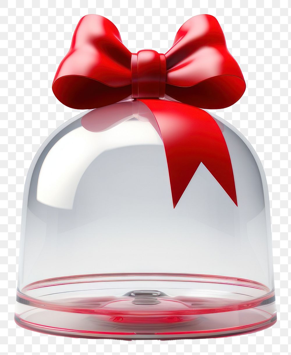 PNG 3d transparent glass style of christmas bell white background celebration decoration.