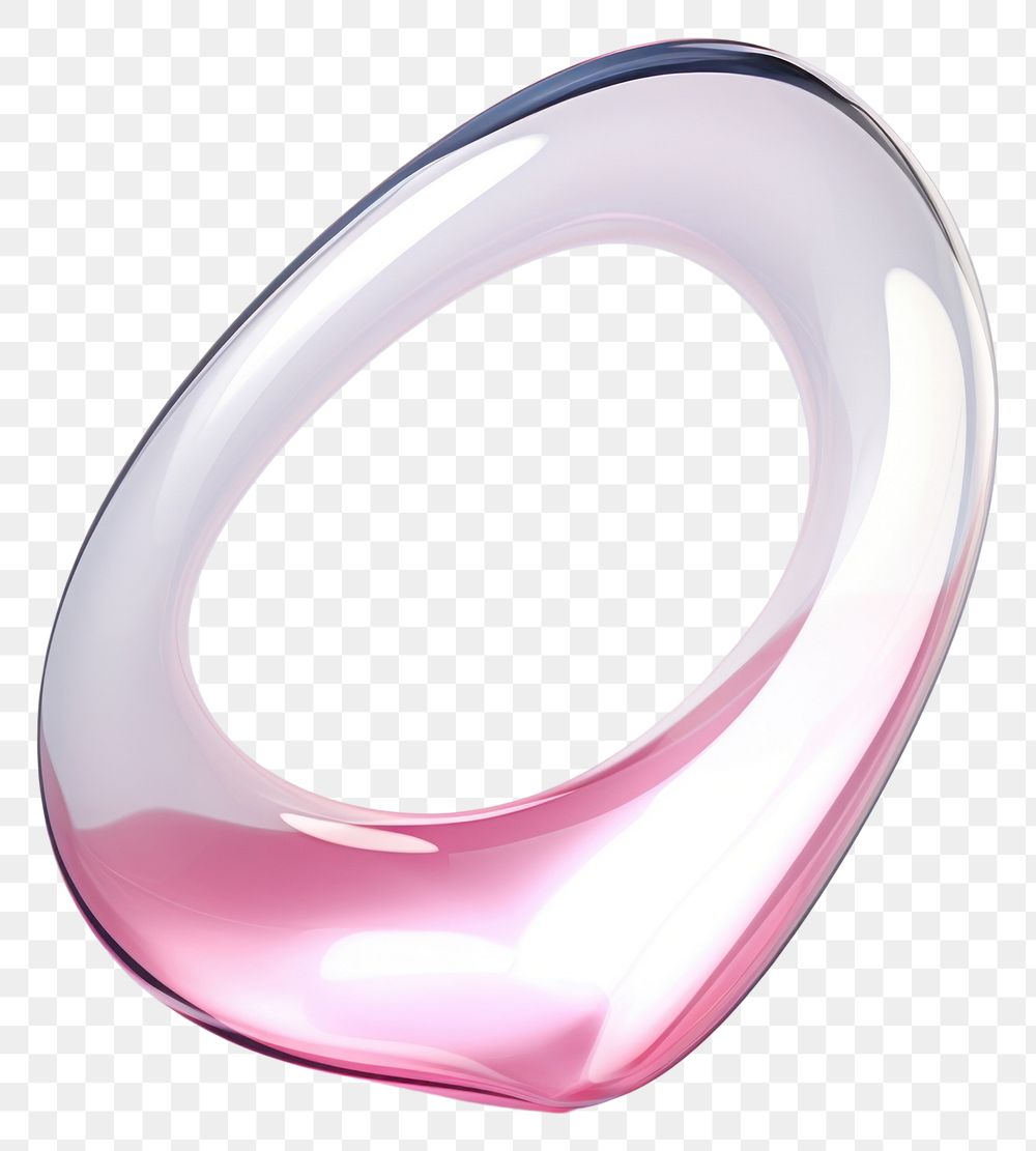 PNG Abstract curve shape porcelain lighting jewelry.