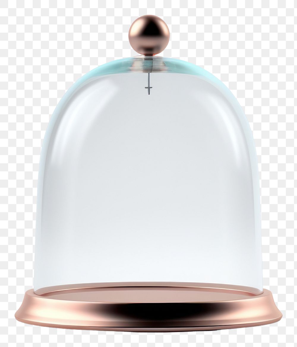 PNG 3d transparent glass style of bell lamp white background observatory.