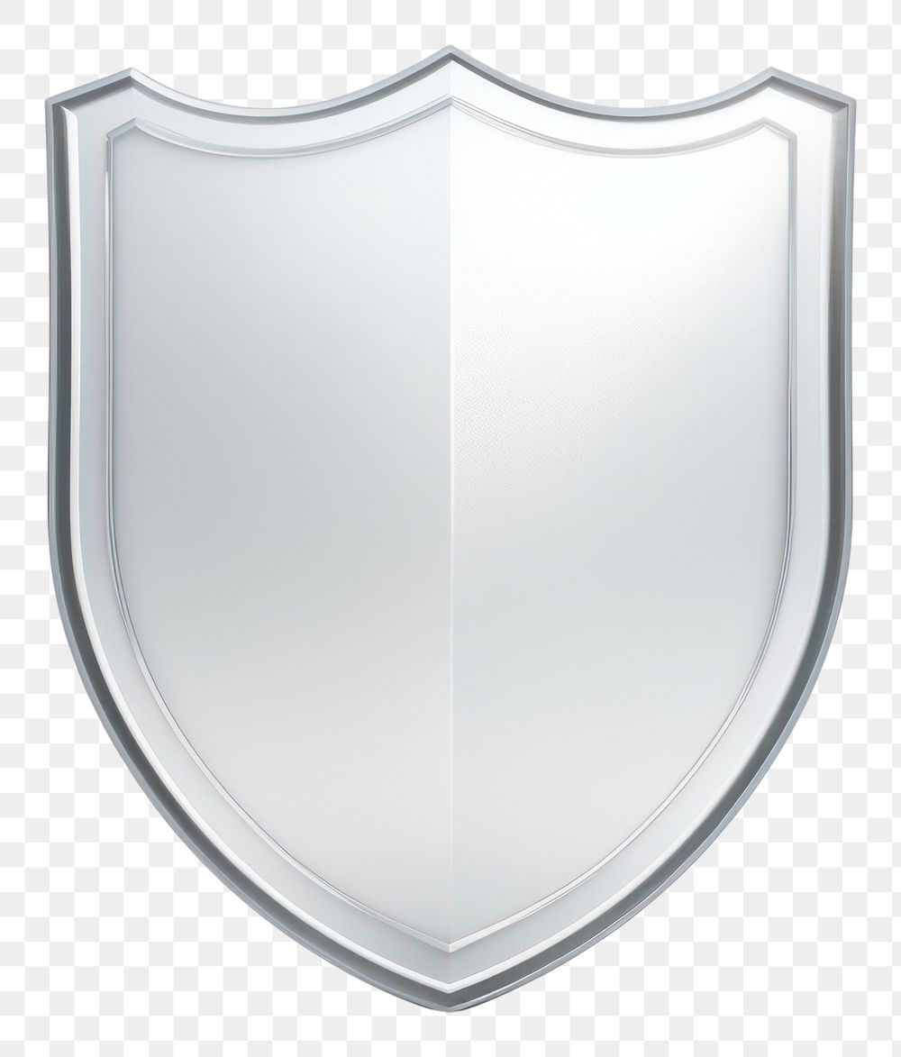 PNG 3d transparent glass style of shield protection security absence.